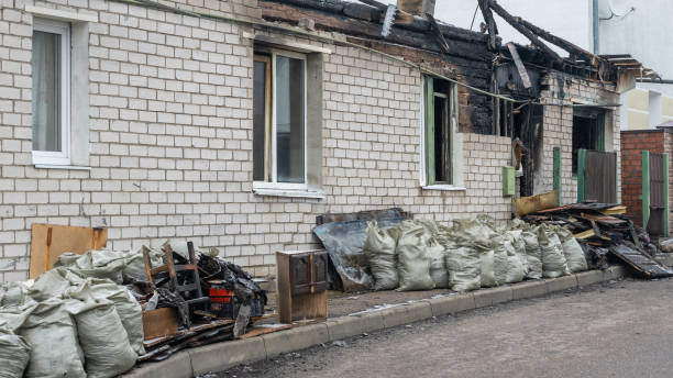 Professional Fire Damage Assessment technician working in Center City, MN